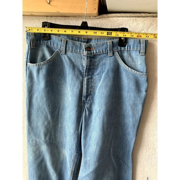 SOLD Vintage Orange Tab Levi's 70s Style Lightwash Denim Jeans - Picture 8 of 9